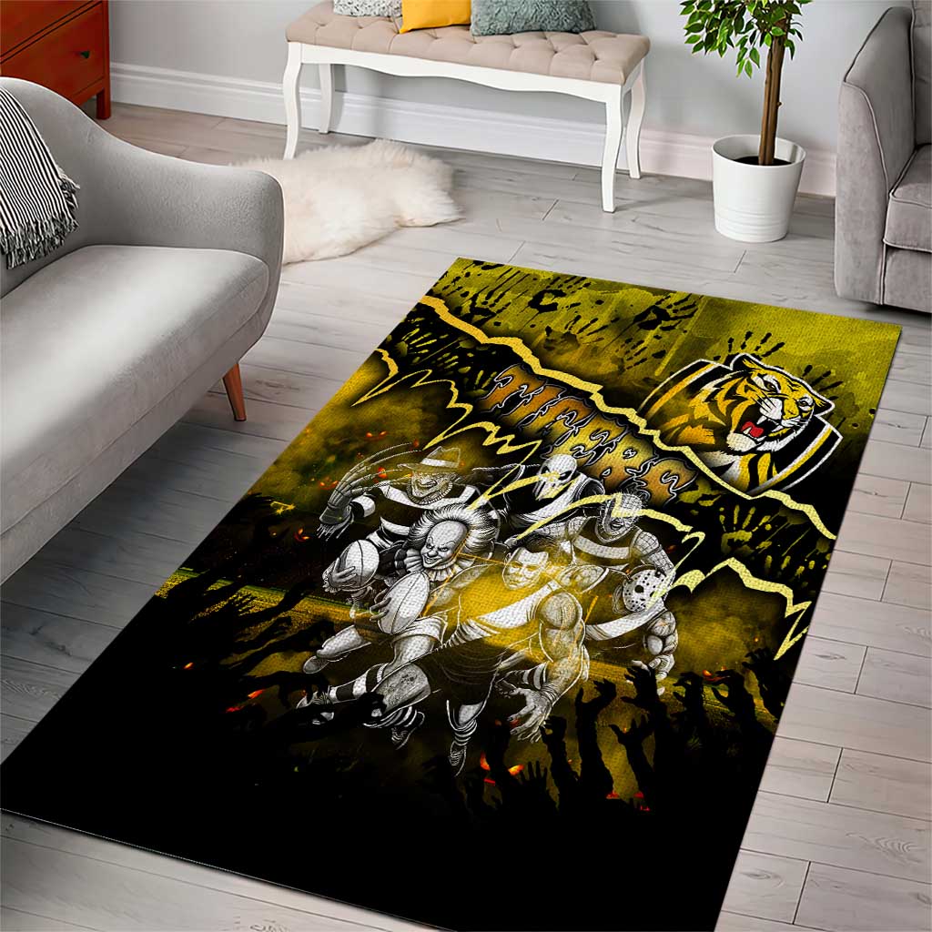 Step Into Horror Domain Tiger Football Area Rug Halloween Horror Movie Characters - Aussie Hoodie
