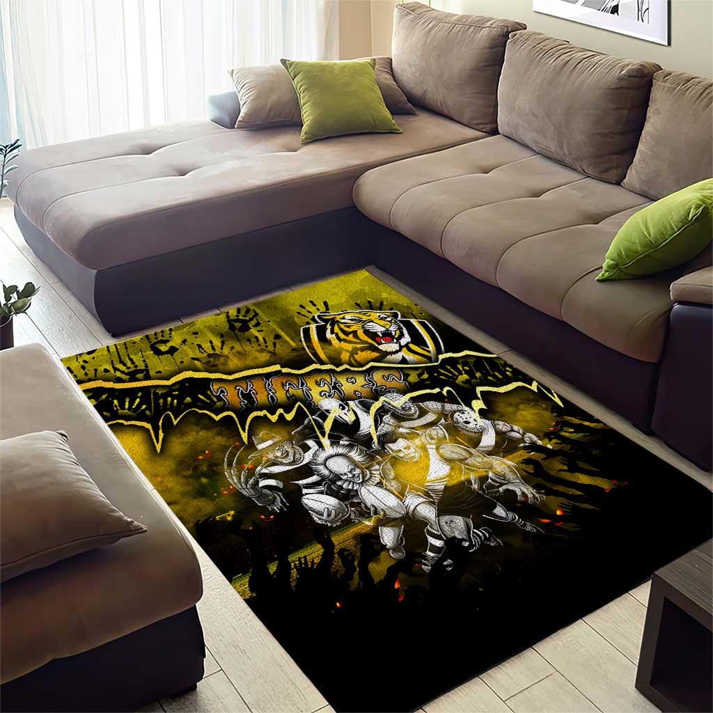 Step Into Horror Domain Tiger Football Area Rug Halloween Horror Movie Characters - Aussie Hoodie