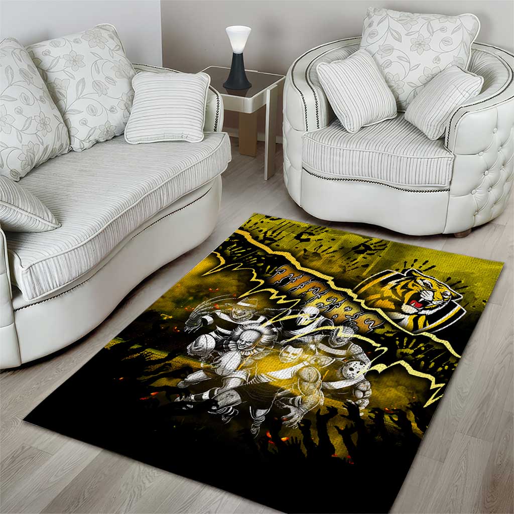 Step Into Horror Domain Tiger Football Area Rug Halloween Horror Movie Characters - Aussie Hoodie
