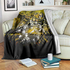 Step Into Horror Domain Tiger Football Blanket Halloween Horror Movie Characters - Aussie Hoodie