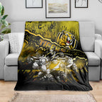 Step Into Horror Domain Tiger Football Blanket Halloween Horror Movie Characters - Aussie Hoodie