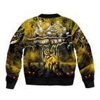 Step Into Horror Domain Tiger Football Bomber Jacket Halloween Horror Movie Characters - Aussie Hoodie