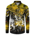 Step Into Horror Domain Tiger Football Button Sweatshirt Halloween Horror Movie Characters - Aussie Hoodie