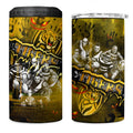 Step Into Horror Domain Tiger Football 4 in 1 Can Cooler Tumbler Halloween Horror Movie Characters - Aussie Hoodie