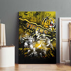 Step Into Horror Domain Tiger Football Canvas Wall Art Halloween Horror Movie Characters - Aussie Hoodie
