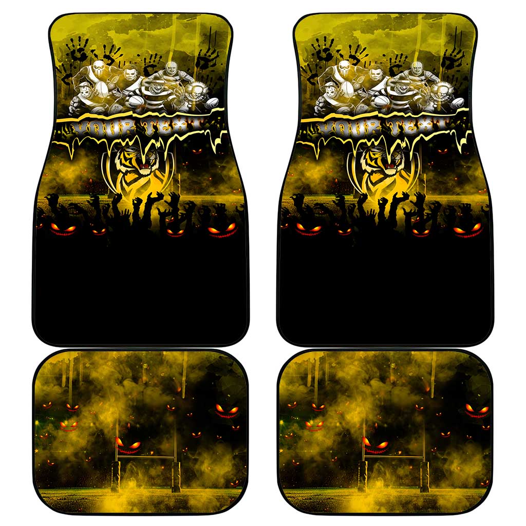 Step Into Horror Domain Tiger Football Car Mats Halloween Horror Movie Characters - Aussie Hoodie