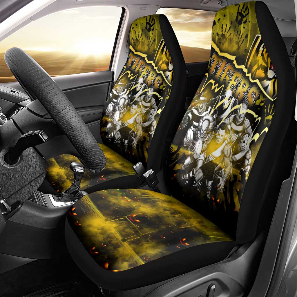 Step Into Horror Domain Tiger Football Car Seat Cover Halloween Horror Movie Characters - Aussie Hoodie
