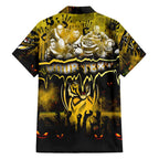 Step Into Horror Domain Tiger Football Family Matching Long Sleeve Bodycon Dress and Hawaiian Shirt Halloween Horror Movie Characters - Aussie Hoodie