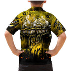 Step Into Horror Domain Tiger Football Family Matching Mermaid Dress and Hawaiian Shirt Halloween Horror Movie Characters - Aussie Hoodie