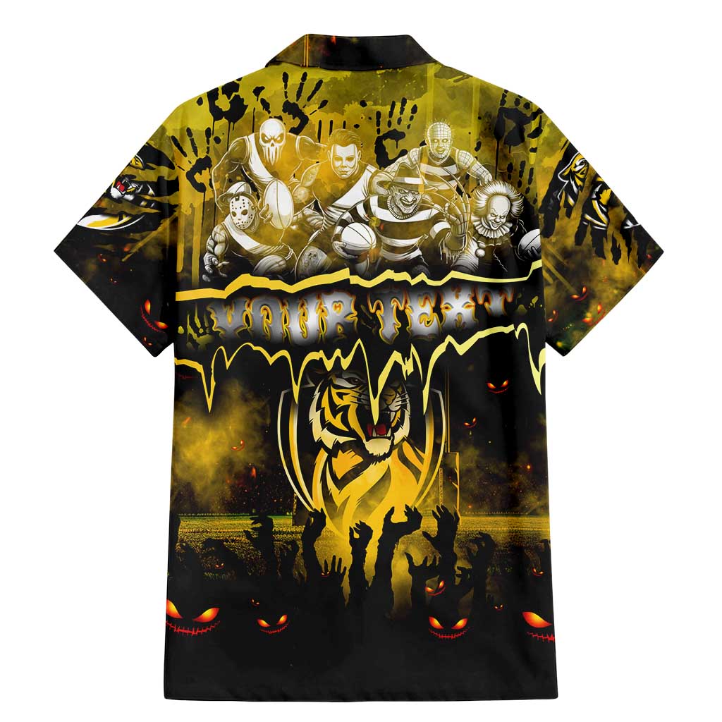 Step Into Horror Domain Tiger Football Family Matching Mermaid Dress and Hawaiian Shirt Halloween Horror Movie Characters - Aussie Hoodie
