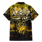 Step Into Horror Domain Tiger Football Family Matching Mermaid Dress and Hawaiian Shirt Halloween Horror Movie Characters - Aussie Hoodie