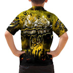 Step Into Horror Domain Tiger Football Family Matching Puletasi and Hawaiian Shirt Halloween Horror Movie Characters - Aussie Hoodie