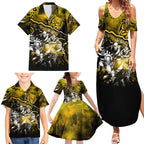 Step Into Horror Domain Tiger Football Family Matching Summer Maxi Dress and Hawaiian Shirt Halloween Horror Movie Characters - Aussie Hoodie