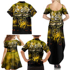 Step Into Horror Domain Tiger Football Family Matching Summer Maxi Dress and Hawaiian Shirt Halloween Horror Movie Characters - Aussie Hoodie