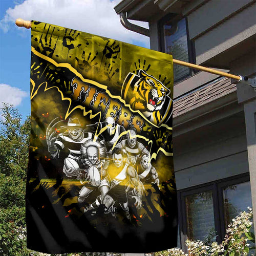 Step Into Horror Domain Tiger Football Garden Flag Halloween Horror Movie Characters - Aussie Hoodie