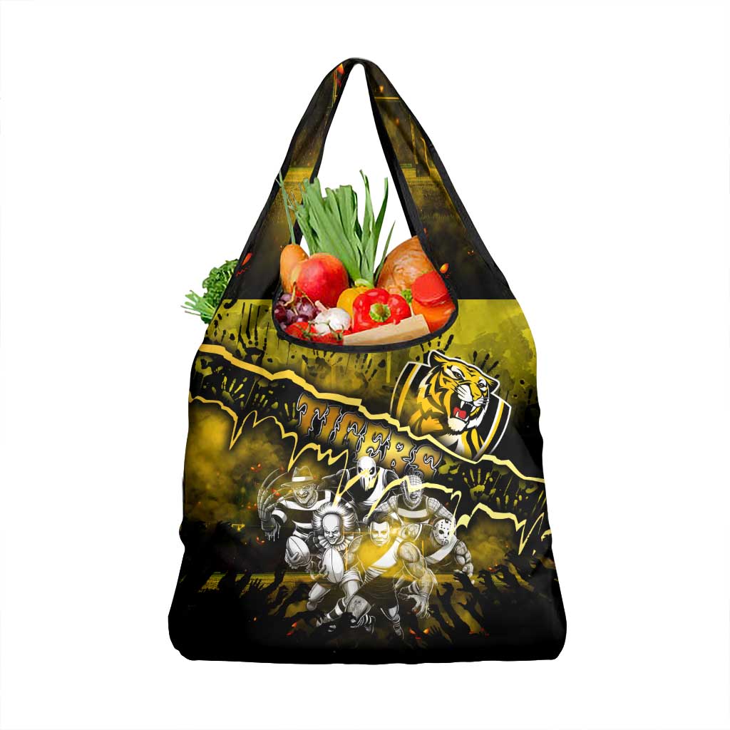 Step Into Horror Domain Tiger Football Grocery Bag Halloween Horror Movie Characters - Aussie Hoodie