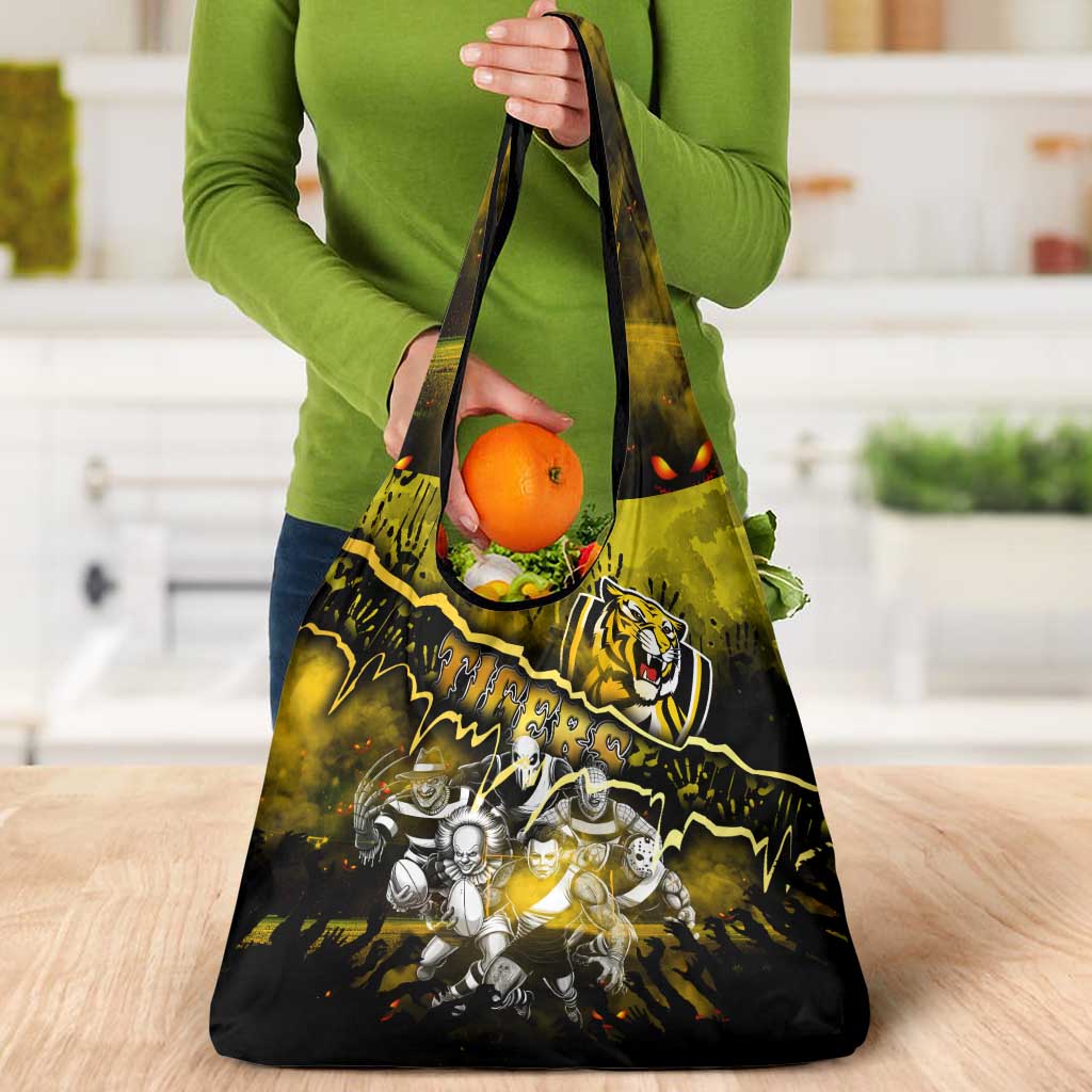 Step Into Horror Domain Tiger Football Grocery Bag Halloween Horror Movie Characters - Aussie Hoodie