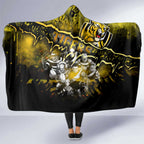 Step Into Horror Domain Tiger Football Hooded Blanket Halloween Horror Movie Characters - Aussie Hoodie