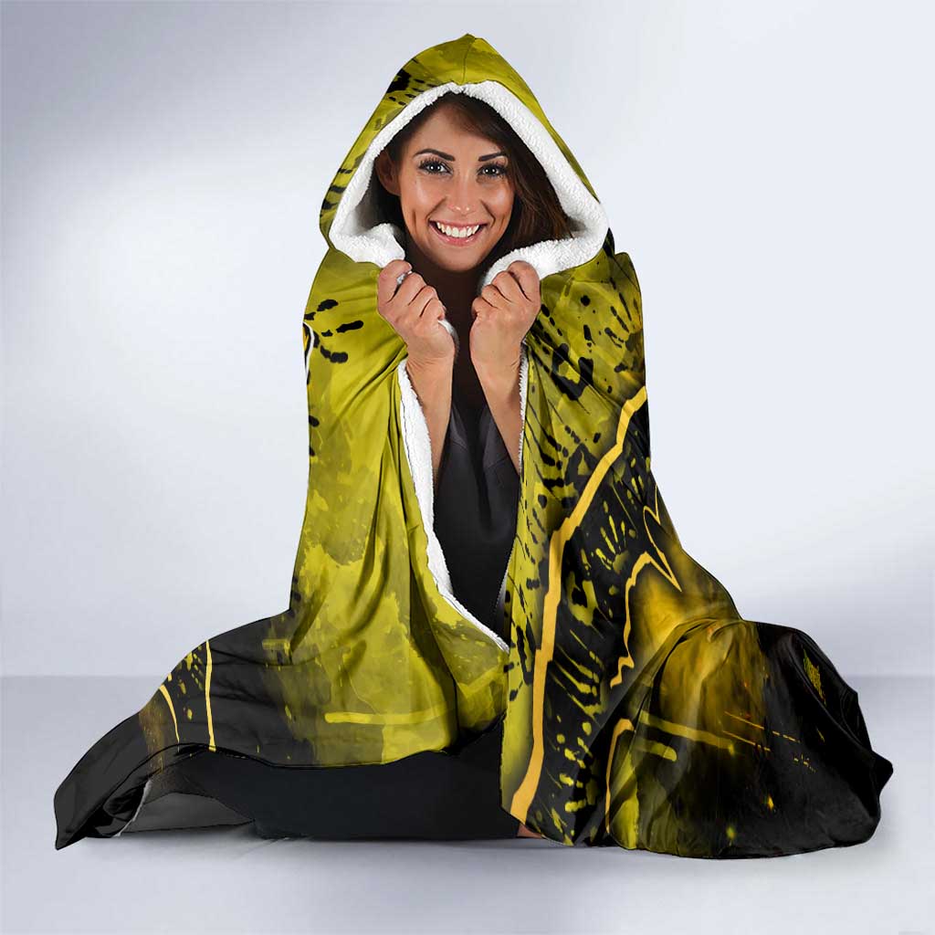 Step Into Horror Domain Tiger Football Hooded Blanket Halloween Horror Movie Characters - Aussie Hoodie