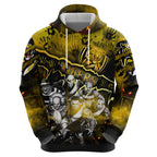 Step Into Horror Domain Tiger Football Hoodie Halloween Horror Movie Characters - Aussie Hoodie