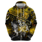 Step Into Horror Domain Tiger Football Hoodie Halloween Horror Movie Characters - Aussie Hoodie