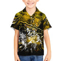 Step Into Horror Domain Tiger Football Kid Hawaiian Shirt Halloween Horror Movie Characters - Aussie Hoodie