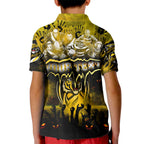 Step Into Horror Domain Tiger Football Kid Polo Shirt Halloween Horror Movie Characters - Aussie Hoodie