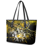 Step Into Horror Domain Tiger Football Leather Tote Bag Halloween Horror Movie Characters - Aussie Hoodie