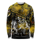 Step Into Horror Domain Tiger Football Long Sleeve Shirt Halloween Horror Movie Characters - Aussie Hoodie