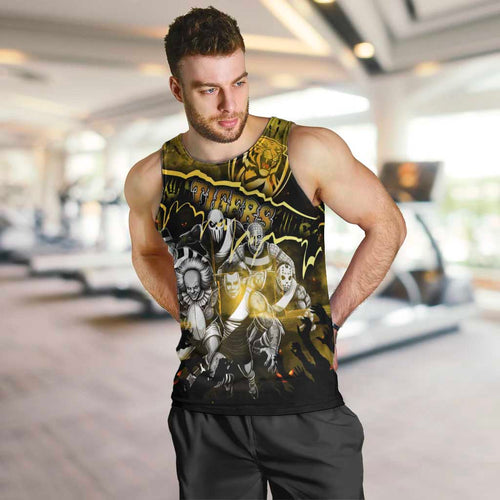Step Into Horror Domain Tiger Football Men Tank Top Halloween Horror Movie Characters - Aussie Hoodie
