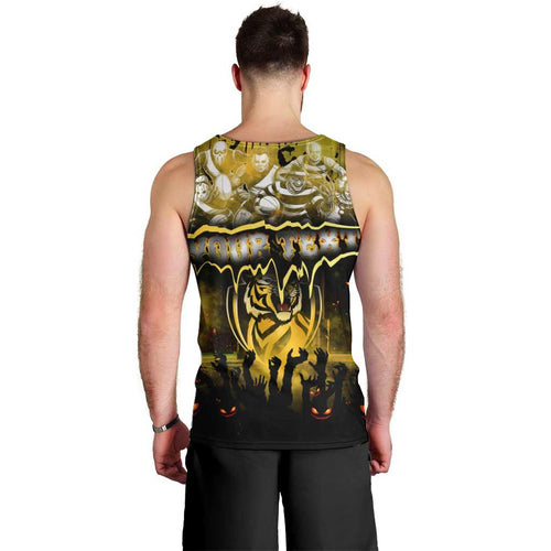 Step Into Horror Domain Tiger Football Men Tank Top Halloween Horror Movie Characters - Aussie Hoodie