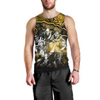 Step Into Horror Domain Tiger Football Men Tank Top Halloween Horror Movie Characters - Aussie Hoodie
