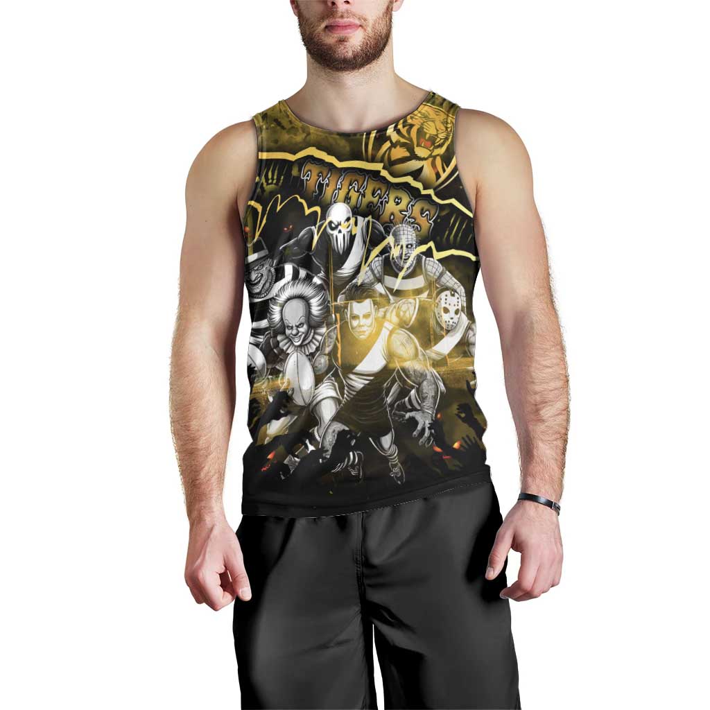 Step Into Horror Domain Tiger Football Men Tank Top Halloween Horror Movie Characters - Aussie Hoodie