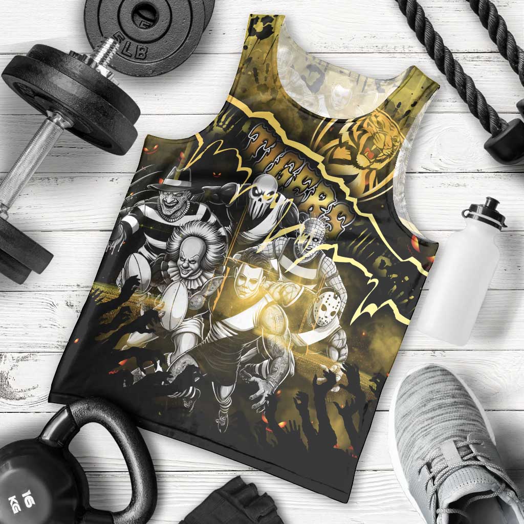 Step Into Horror Domain Tiger Football Men Tank Top Halloween Horror Movie Characters - Aussie Hoodie