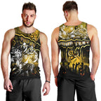 Step Into Horror Domain Tiger Football Men Tank Top Halloween Horror Movie Characters - Aussie Hoodie