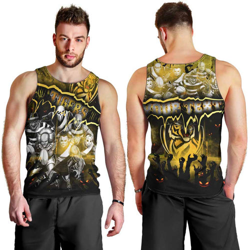 Step Into Horror Domain Tiger Football Men Tank Top Halloween Horror Movie Characters - Aussie Hoodie