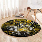 Step Into Horror Domain Tiger Football Round Carpet Halloween Horror Movie Characters - Aussie Hoodie