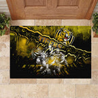 Step Into Horror Domain Tiger Football Rubber Doormat Halloween Horror Movie Characters - Aussie Hoodie