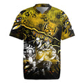 Step Into Horror Domain Tiger Football Rugby Jersey Halloween Horror Movie Characters - Aussie Hoodie