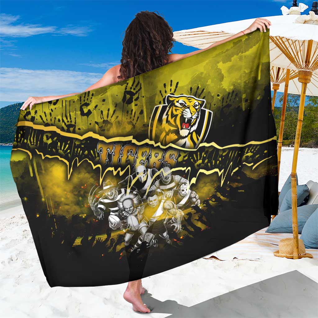 Step Into Horror Domain Tiger Football Sarong Halloween Horror Movie Characters - Aussie Hoodie