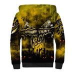 Step Into Horror Domain Tiger Football Sherpa Hoodie Halloween Horror Movie Characters - Aussie Hoodie