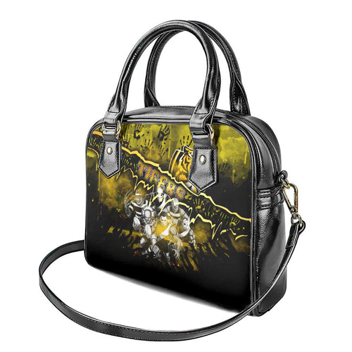 Step Into Horror Domain Tiger Football Shoulder Handbag Halloween Horror Movie Characters - Aussie Hoodie
