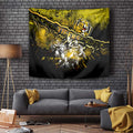 Step Into Horror Domain Tiger Football Tapestry Halloween Horror Movie Characters - Aussie Hoodie