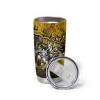 Step Into Horror Domain Tiger Football Tumbler Cup Halloween Horror Movie Characters - Aussie Hoodie