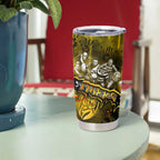 Step Into Horror Domain Tiger Football Tumbler Cup Halloween Horror Movie Characters - Aussie Hoodie