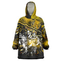 Step Into Horror Domain Tiger Football Wearable Blanket Hoodie Halloween Horror Movie Characters - Aussie Hoodie