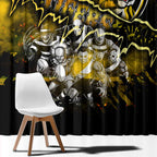 Step Into Horror Domain Tiger Football Window Curtain Halloween Horror Movie Characters - Aussie Hoodie