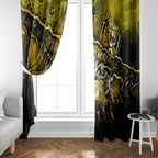 Step Into Horror Domain Tiger Football Window Curtain Halloween Horror Movie Characters - Aussie Hoodie