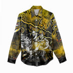 Step Into Horror Domain Tiger Football Women Casual Shirt Halloween Horror Movie Characters - Aussie Hoodie