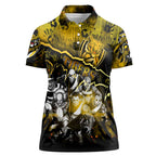 Step Into Horror Domain Tiger Football Women Polo Shirt Halloween Horror Movie Characters - Aussie Hoodie